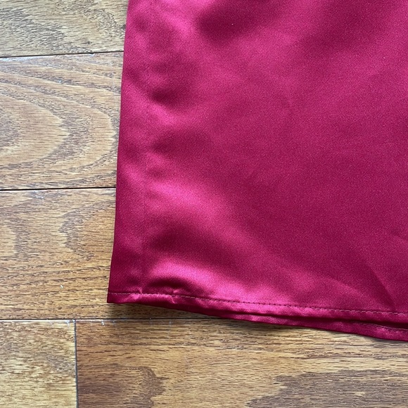 BILL LEVKOFF Dress Formal Cranberry Red Prom Wedding Straps Womens 18 - Picture 5 of 15